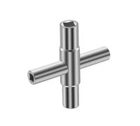 MYGLOAR Chiave quadrata, chiave multifunzione a 4 vie, dimensione interna 6,5 mm/7 mm/8 mm/9 mm chiave di ventilazione, chiave pubblica, per armadio contatore acqua gas elettrico