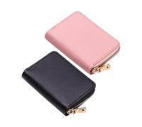 MYGLOAR Porta Carte di Credito 2Pcs | Portafoglio Slim da Uomo e Donna con Rfid Protection Anticlonazione | Porta Tessere e Soldi con Portamonete| Porta biglietti da visita in pelle per 30 carte