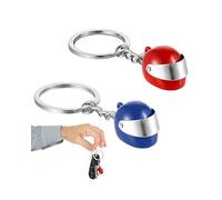 MYGLOAR Portachiavi mini casco 3D da 2 pezzi, portachiavi casco moto, portachiavi moto auto, perfetti come compleanno, regali di festa, accessori di ricambio per auto