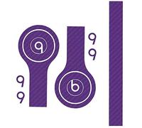 Mygoodprice Adesivo effetto carbonio 3D Skin per Beats Solo Viola