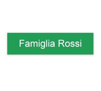 Mygoodprice Targhetta autoadesiva con incisione per campanello e citofono, 6 x 1,5 cm, personalizzabile da 1 a 2 righe, verde chiaro