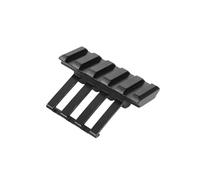 MyHaing Tactical 5 Slots 45 Gradi Angolo Offset Adattatore 20MM P/W Stile Guida Ferrovia Rail Mount Scope Base Nero