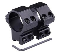 MyHaing Una Coppia di Anelli di Montaggio per cannocchiale da 30 mm Supporto per mirino Ottico Base a Coda di Rondine da 11 mm W Altezza Sella 14 mm
