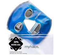 MyHalos Maschera Occhi e Viso Ghiacciata - Maschera Occhi Gel Freddo Contro il Gonfiore - Maschera Caldo Freddo Per Alleviare Lo Stress, Emicrania e Dolore - Mascherina Occhi e Viso Terapeutica