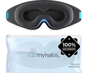 MyHalos® Mascherina per Dormire Seta - Maschera per Sogni Lucidi e Notte, Copri