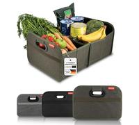 MyHappyRide Organizer Bagagliaio Auto - Portaoggetti Bagagliaio Auto Pieghevole - Organizzatore Bagagliaio Auto con Fondo Antiscivolo e Impermeabile - Borsa Bagagliaio Auto - Verde