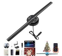 MyHoloScreen, ventola 3D ologramma con ologramma 3D, proiettore con ologramma LED 3D, con telecomando WiFi e app, proiettore LED HD da 41,9 cm, per negozi, bar, Natale (2)