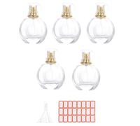 Myhoomowe 5 Pezzi 50 Ml Flacone Piccolo Atomizzatore Cosmetico Flaconi di Profumo Nebulizzatore Contenitore Flaconi In Vetro per I Viaggi