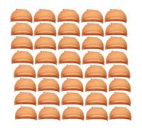 Myhoomowe Cappello per Parrucca HD Cappello di Mezza Cappello di Parrucca Trasparente Cappello di Nylon Sottile Coperture per la Testa Convenienti Multifunzionale, Marro 40 Pezzi