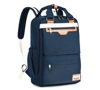 Myhozee Zaino per computer portatile da 15,6 pollici da uomo e donna, impermeabile, zaino per PC portatile, con tasca antifurto per il tempo libero/affario/scuola, Blu, L, Pratico