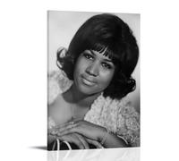 MYHRDF Aretha Franklin, Stampa artistica da parete per soggiorno, impermeabile, multifunzionale, per casa e ufficio, resistente ai raggi UV, senza cornice, stile 40 x 60 cm