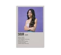 MYHRDF Olivia Rodrigo SourLiving - Tela artistica da parete impermeabile, multifunzionale, per casa e ufficio, resistente ai raggi UV, senza cornice, stile 50 x 75 cm