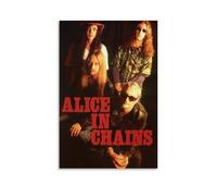 MYHRDF Poster artistico da parete con Alice in Chains, impermeabile, multifunzionale, per casa e ufficio, resistente ai raggi UV, senza cornice, stile 30 x 45 cm