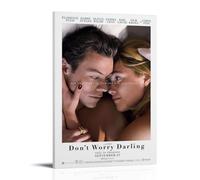 MYHRDF Poster con scritta "Don't Worry Darling", decorazione da parete per soggiorno, impermeabile, multifunzionale, su tela, per casa e ufficio, resistente ai raggi UV, senza cornice, stile 20 x 30