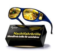 Myiaur Occhiali da guida notturna, da uomo, polarizzati, antiriflesso | Occhiali per visione notturna, colore giallo, anti appannamento, UV400, per notte pioggia e nebbia