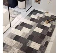 MYIESAXL Tappetino da Bagno Tappeto Antiscivolo in PVC Tappeto luffa per Doccia Interna Tappeto Lavabile Tappeto da Bagno Traspirante per Aree umide （50x120 cm）