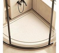 MYIESAXL Tappeto da Bagno Luffa Tappeto da Bagno in PVC Tappetino da Bagno con Retro in Gomma Antiscivolo Morbido e Resistente per la Zona umida Doccia ad Angolo Facile da Pulire （90x90 cm）
