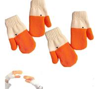 MYIHUIHUI Silly Goose Gloves For Cozy Hands - Knitted Fleece-Lined Funny Gloves Cute Winter Goose Mittens For Women & Kids(2pairs)