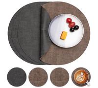 Myir JUN Tovagliette Americane Colazione Lavabili e Sottobicchieri Set di 4