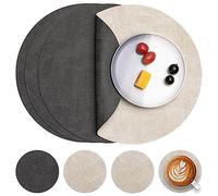 Myir JUN Tovagliette Americane Colazione Lavabili e Sottobicchieri Set di 4