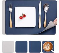 Myir JUN Tovagliette in Pelle e Sottobicchieri Set Tovagliette Colazione