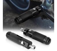 MYJDML 2 Pezzi Pedane Moto per Honda Zoomer 110 2014-2015, 8mm Regolabili CNC Alluminio Pedane Pieghevoli e Antiscivolo Poggiapiedi Moto Anteriori e Posteriori