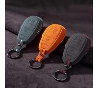 MYJDML Cover Chiavi Auto per Alfa Romeo Giulia Stelvio Tonale, Durevole Custodia per Chiave Auto Guscio Chiave Resistente alla Polvere Chiave Auto Cover Protezione Chiave,B/Orange