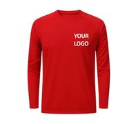 MYKDMCL Maglietta Personalizzata A Maniche Lunghe con Collo Rotondo e Asciugatura Rapida - Divise Aziendali e per Gruppi - Top Sportivo dal Taglio Ampio Color1,M