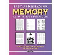 Mykim Publishing Easy and Relaxing Memory Activity Book for Adults (Tascabile)