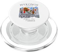 Mykonos Grecia Souvenir Città Vecchia Chiesa Greca Festival PopSockets PopGrip per MagSafe