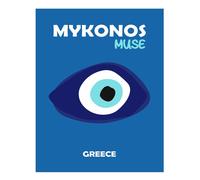 Mykonos Muse arte murale design greco vivace minimalista