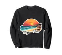 Mykonos Vibes Retro Tramonto Grecia Isola Grecia Sun Souvenir Felpa
