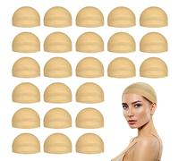 MYKURS Cappucci Beige per Parrucche da Donna, Copri Capelli per Sotto Parrucca, Rete per Capelli Donna, 24 Pezzi