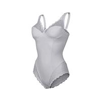 MyLady Body Contenitivo Modellante Senza Ferretto Coppa C | Body Shaper Snellente con Spalline larghe per Taglie Forti | Coppe Non Imbottite e Pannello Frontale Foderati in Cotone (Bianco, 2C)
