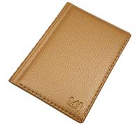 myledershop Elegante custodia per carte d'identità/custodia per carte d'identità/custodia per carte di credito con cuciture a contrasto, 12 scomparti, MJ-Design-Germany, Made in EU, taglia unica