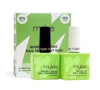 Mylee Bond & Beyond Duo - Riparazione Cheratina Ungueale al 99% - Rafforza e Copre - Tecnologia KeraBuild con Biotina, AHA e PHA - Rigenera e Protegge le Unghie con una Finitura Trasparente - 2x15ml