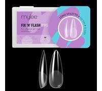Mylee Fix & Flash Soft Gel Tips 12 Misure, 552pcs - Estensioni delle Unghie | Tips in Gel Morbido a Copertura Totale, Flessibili e Resistenti, Adatte a Tutti i Tipi di Unghie [Stiletto Lunghe]