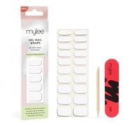 Mylee Gel Nail Wraps [Break The Ice] - 20 Unghie Gel Pre-Polimerizzate | Manicure Istantanea, Lampada Non Necessaria, Ultra Resistenti, Lunga Durata, Facili da Applicare