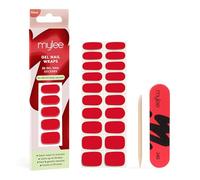 Mylee Gel Nail Wraps Stickers [French Cancan] - Unghie Gel Adesive Pre-Polimerizzate per Manicure Istantanea, Lampada Non Necessaria, Ultra Resistenti, Lunga Durata, Facili da Applicare
