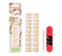 Mylee Gel Nail Wraps Stickers [Golden Era] - Unghie Gel Adesive Pre-Polimerizzate per Manicure Istantanea, Lampada Non Necessaria, Ultra Resistenti, Lunga Durata, Facili da Applicare