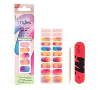 Mylee Gel Nail Wraps Stickers [Sunset Boulevard] - Unghie Gel Adesive Pre-Polimerizzate per Manicure Istantanea, Lampada Non Necessaria, Ultra Resistenti, Lunga Durata, Facili da Applicare