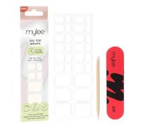 Mylee Gel Toe Wraps [Break The Ice] - 30 Unghie Gel Pre-Polimerizzate | Manicure Istantanea, Senza Lampada, Fino a 21 Giorni, Facile Applicazione Peel & Stick, Anti-Scheggiatura, Senza Asciugatura