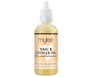 Mylee Olio per Unghie e Cuticole alle Mandorle Dolci 50ml - Olio Balsamo Profondamente Idratante e Nutriente, Formula non Grassa e Senza Residui, Non Unge, Delicatamente Profumato