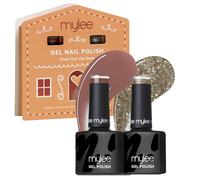 Mylee Set Smalto Unghie Gel Semipermanente 2x8ml [Fresh Out The Oven] - Bake Me Happy Collection - UV/LED Nail Art Manicure Pedicure, Lunga Durata, per Uso Professionale e Domestico [Natale 2025]