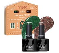 Mylee Set Smalto Unghie Gel Semipermanente 2x8ml [Twist & Shout] - Bake Me Happy Collection - UV/LED Nail Art Manicure Pedicure, Lunga Durata, per Uso Professionale e Domestico [Natale 2025]