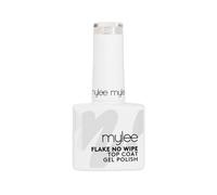 Mylee Top Coat Senza Dispersione con Scaglie Iridescenti per Smalto Gel Semipermanente 10ml - UV/LED Nail Art Manicure, Lunga Durata, per Uso Professionale e Domestico