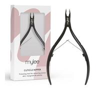 Mylee Tronchese professionale, elegante, nero opaco in acciaio inox, qualità per taglio preciso e rimozione efficace cuticole indisciplinate, unghie