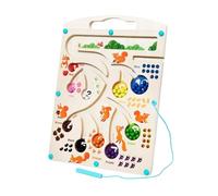MYLERCT Labirinto di Gioco Magnetico, Impugnature di Design Labirinto di Gioco Magnetico, Tabellone per Labirinto Abbinamento dei Colori Apprendimento Conteggio Puzzle Tavole di Ordinamento Scoiattolo