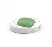 MYLERCT Porta Saponetta, 13.5 x 9.5 cm Resina Porta Sapone Cucina, Struttura Marmo Portasapone Bagno, Ovale Portasapone da Lavandino con Tappetino Antiscivolo, per Cucina, Bagno, Toilette