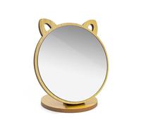 MYLERCT Specchio da trucco piccolo da appoggiare con base, angolo regolabile, specchio per trucco, forma di gattino Vanity Mirror può essere utilizzato come tavolo da toeletta, bagno, camera da letto